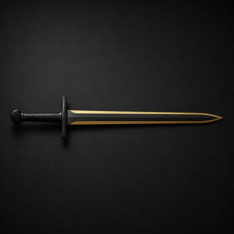 Drohungen in Verhandlungen: ein schwarzes Schwert mit goldener Klinge
